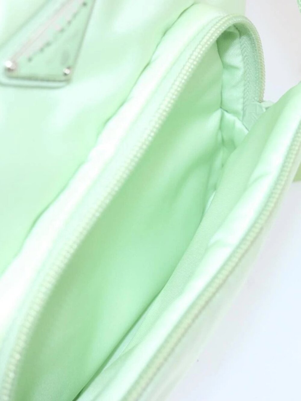 PRADA Hand Bag Nylon 2way Light Green Auth 68918AV - Picture 12 of 16
